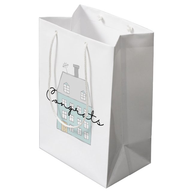 Congrats On Your New Home Gift Bag (Back Angled)