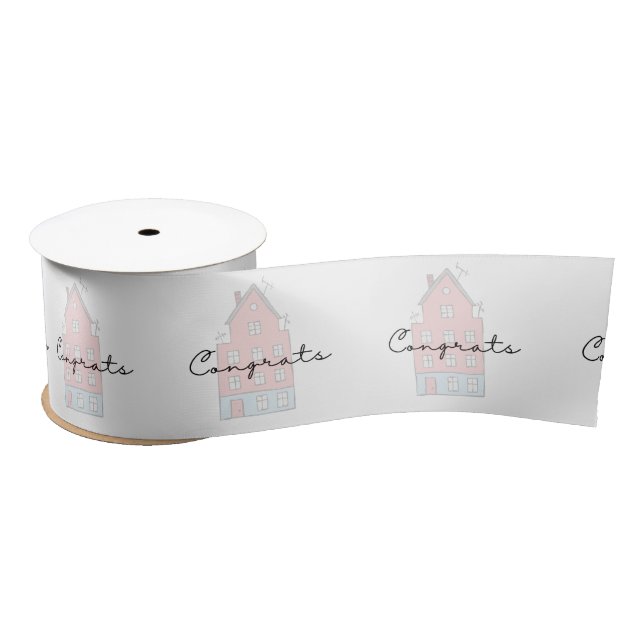 Congrats On Your New Home Ribbon  (Spool)
