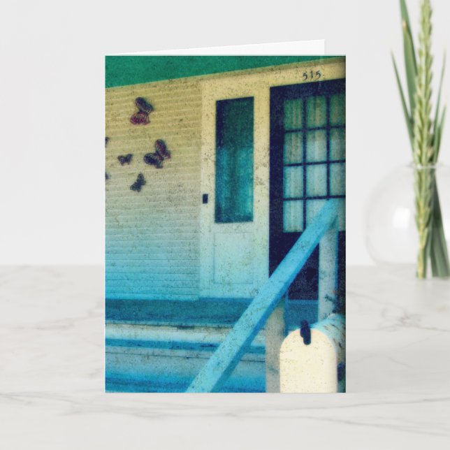 Congrats on Your New House, Front Porch Grunge Card (Front)