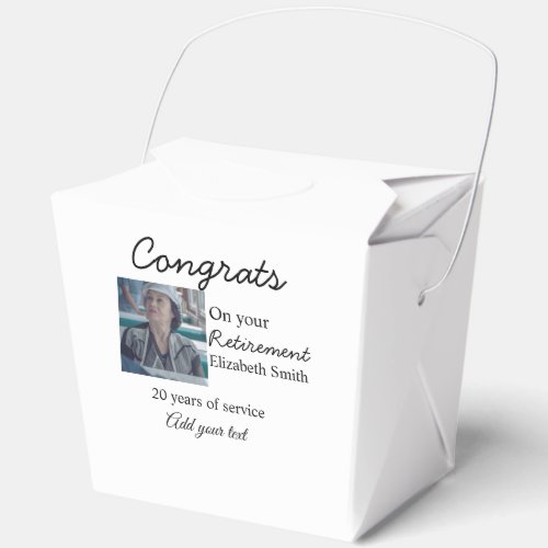 Congrats on your retirement add photo name date mi