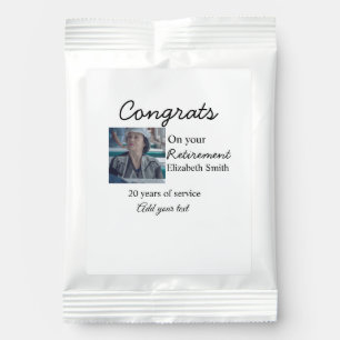 Congrats on your retirement add photo name date mi hot chocolate drink mix