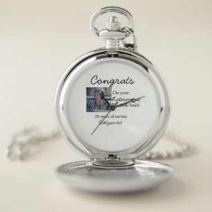 Congrats on your retirement add photo name date mi pocket watch