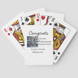 Congrats on your retirement add photo name date mi poker cards