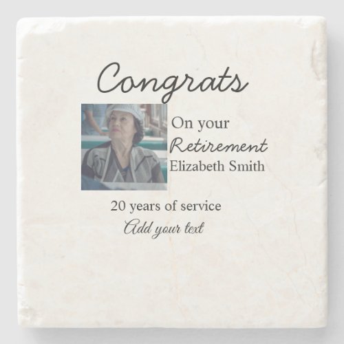 Congrats on your retirement add photo name date mi