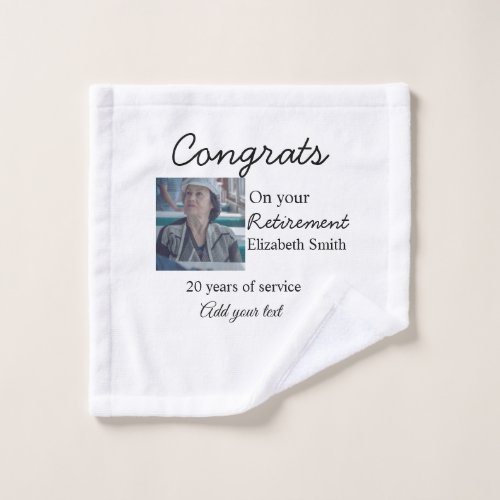 Congrats on your retirement add photo name date mi
