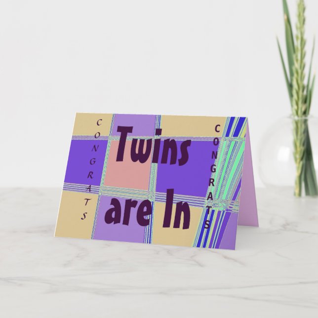 Congrats on your Twins card (Front)