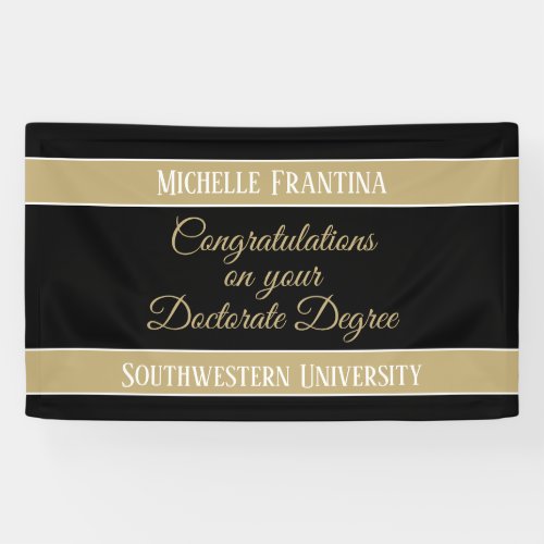 Congrats Ph D Doctorate degree banner