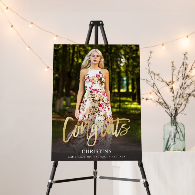 Congrats Photo Graduate Foam Board (In Situ (Stand))