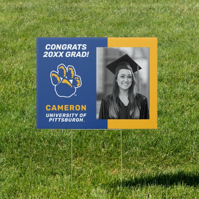 Congrats Pitt Panther Graduate - Photo Sign (Insitu)