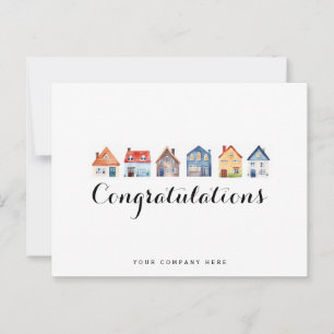 Congrats Real Estate New Homeowner Postcard