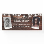 Congrats Rustic Wood String Lights Grad 2 - Photo Banner Congrats Rustic Wood String Lights Grad 2 - Photo Banner