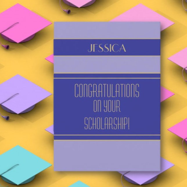 Congrats Scholarship recipient card (Creator Uploaded)