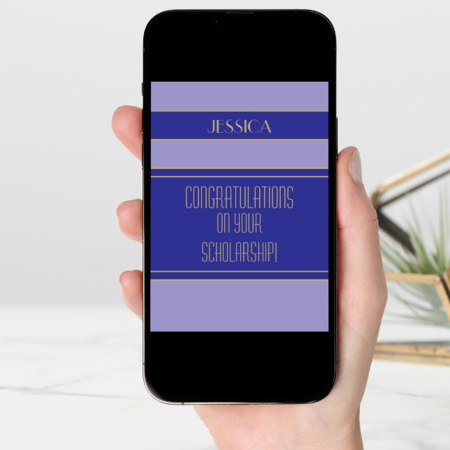 Congrats Scholarship recipient card (Front Digital)