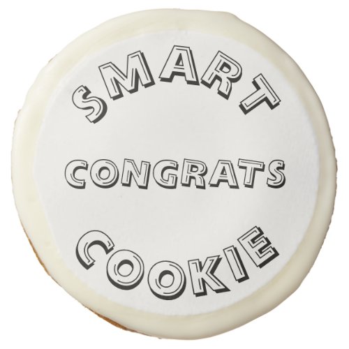 Congrats Smart Cookie custom funny cute cookie
