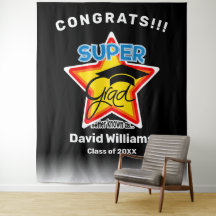 Congrats Super Grad-Editable Text and Background