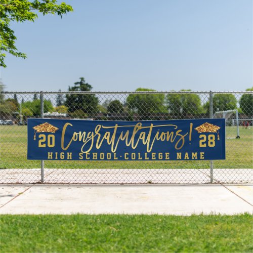 Congrats the Graduates Custom School Graduation Banner