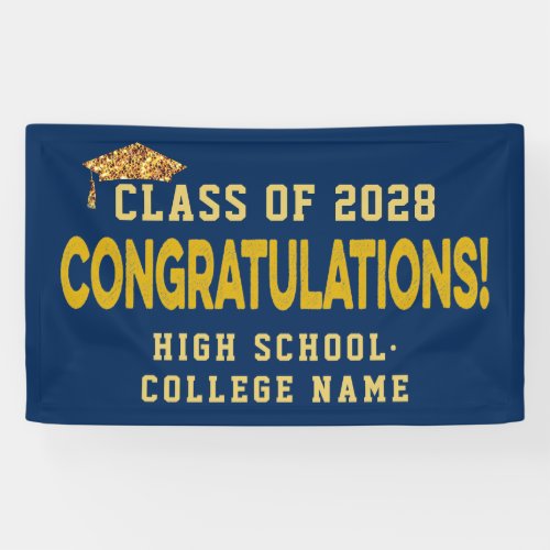 Congrats the Graduates Custom School Graduation Banner