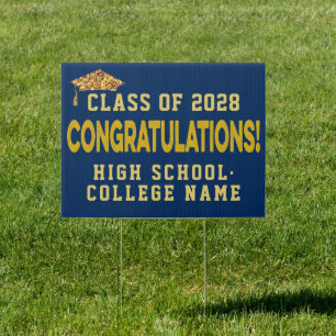 Congrats the Graduates Custom School Graduation Sign