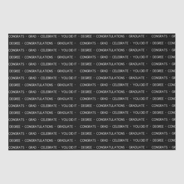 "Congrats" Tissue Paper (Front)
