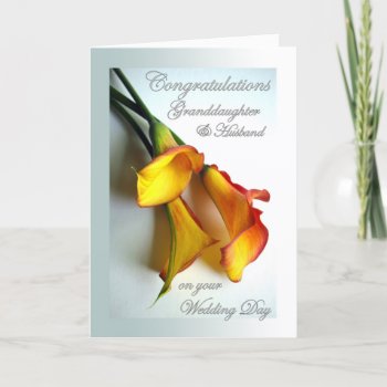 Congrats To Granddaughter & Husband On Wedding Card by ShoaffBallanger at Zazzle
