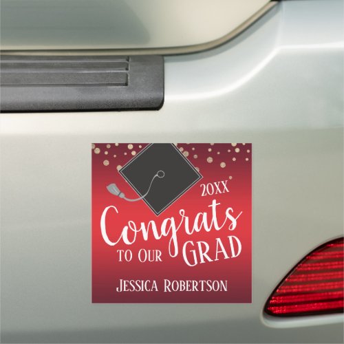 Congrats to Our Grad Class of 2021 Red Car Magnet