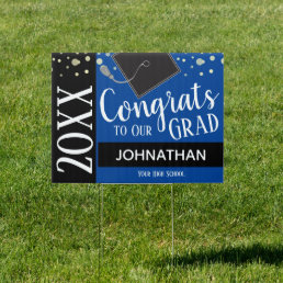 Congrats To Our Grad Class of 2023 Yard Sign Blue