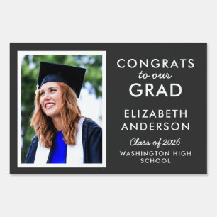 Congrats to Our Grad Graduation Yard Sign