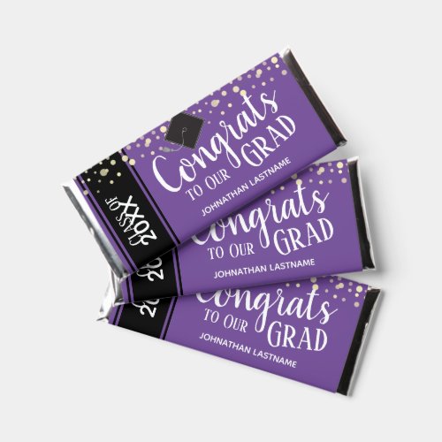 Congrats to Our Grad Party Hershey Bar Favors