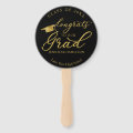 Congrats To Our Grad Simple 1 Photo Graduation Hand Fan | Zazzle