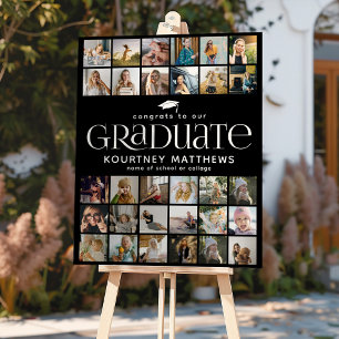 Congrats to our Graduate' 30 Photo Collage Modern Foam Board