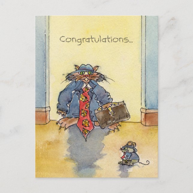 Congrats...to the Big Cheese Postcard (Front)