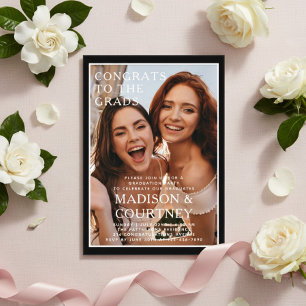 Congrats to the Grads Photo Graduation Party Acrylic Invitations