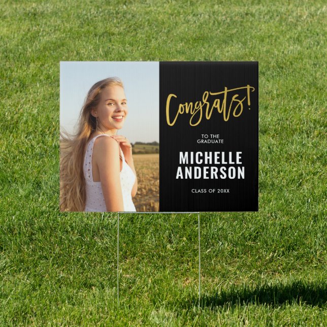 Congrats to the Graduate Photo Sign (Insitu)