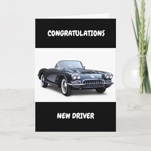 CONGRATS TO THE NEW DRIVER CARD