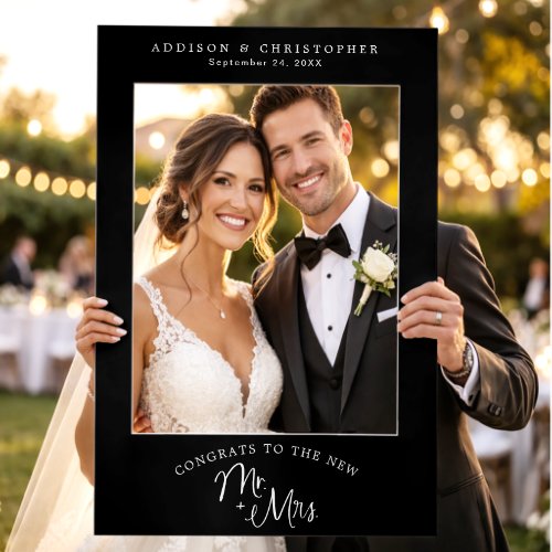 Congrats to the New Mr & Mrs Wedding Selfie Frame