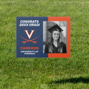 Congrats Virginia Cavalier Grad - Photo Sign