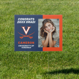 Congrats Virginia Cavalier Grad - Photo Sign