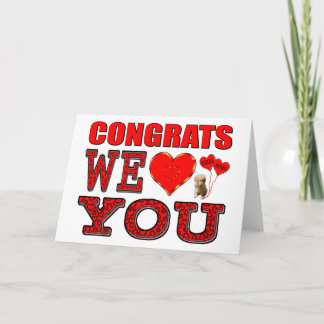 Congrats We Love You Card