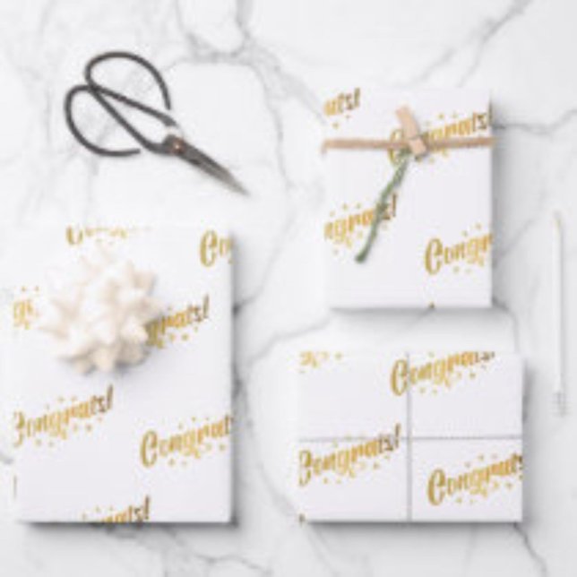 Congrats Wrapping Paper Sheets (Creator Uploaded)