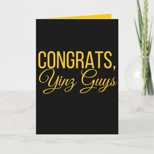 Congrats, Yinz Card (Front)