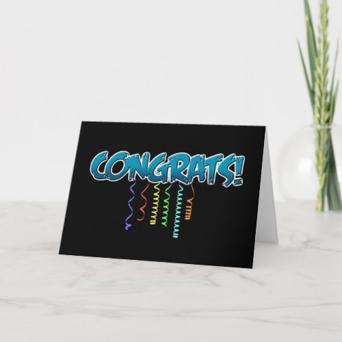 CONGRATS YOU DID IT CARD