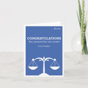 Congrats You Passed the Bar Exam Greeting Card