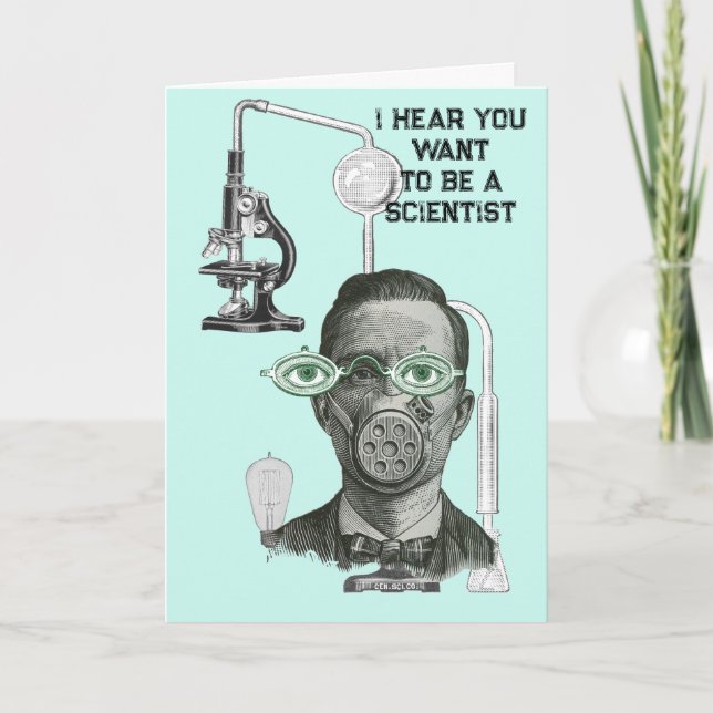 CONGRATUALATIONS SCIENCE MAJOR SCIENTIST  THANK YO THANK YOU CARD (Front)