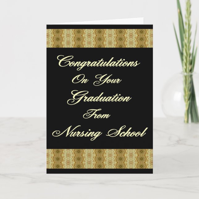 Congratuations On Your Graduation From Nursing Sc Card (Front)