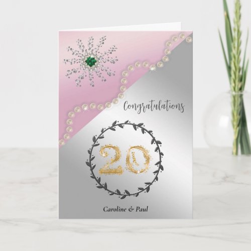 Congratulate Friends on 20th Wedding Anniversary