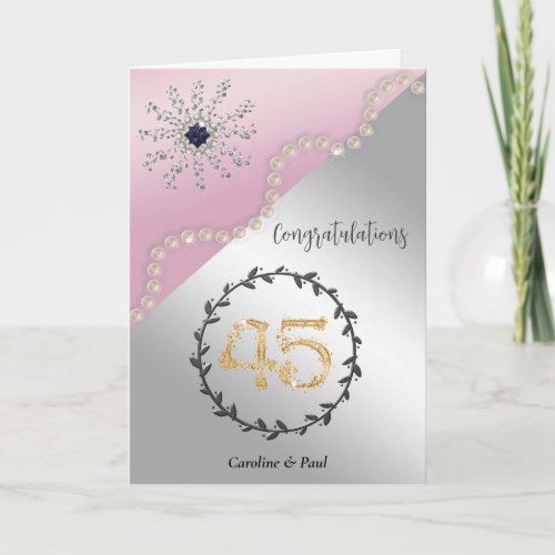 Congratulate Friends on 45th Wedding Anniversary