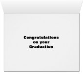 Congratulation Blue and Black (Inside Horizontal (Bottom))