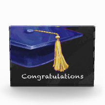 Congratulation Blue and Black