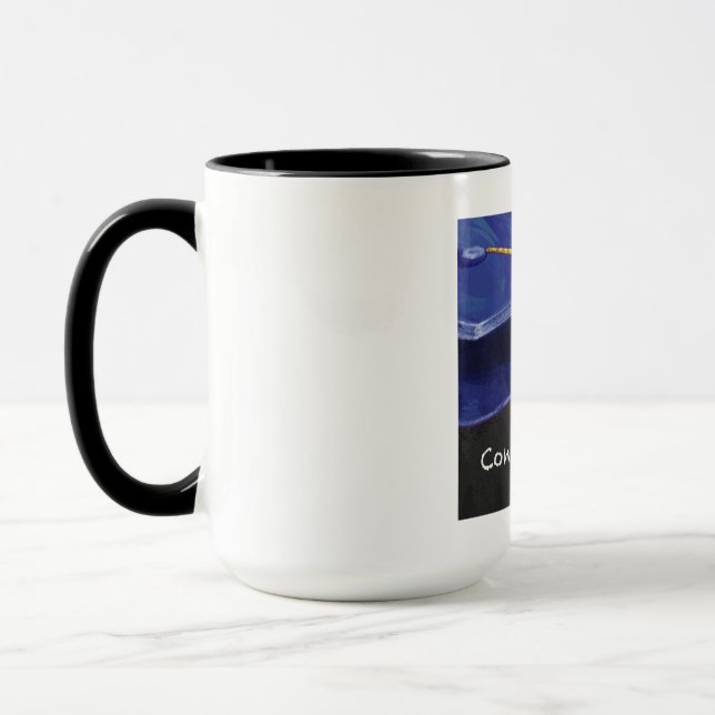 Congratulation Blue and Black Mug (Left)