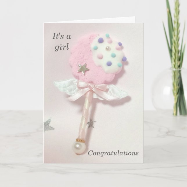 Congratulation Card - It's a Girl (Front)